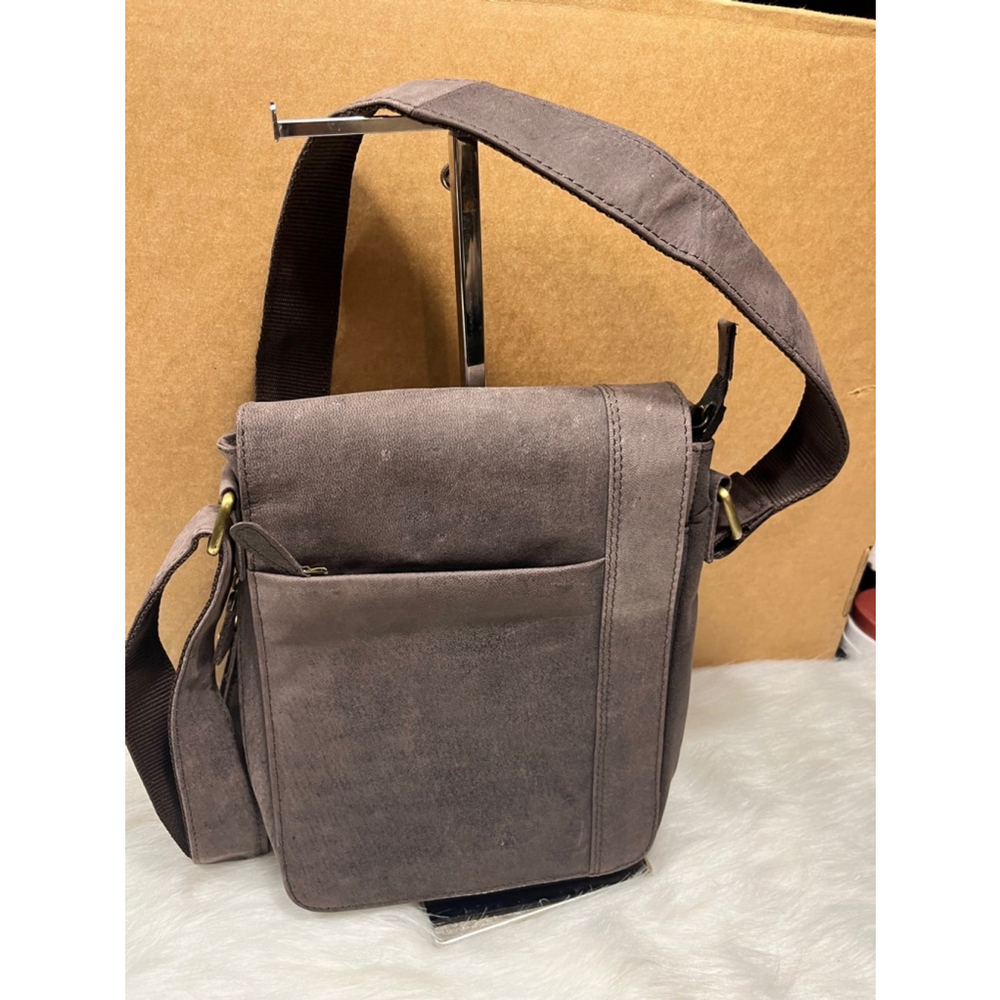 Genuine leather crossbody adjustable strap